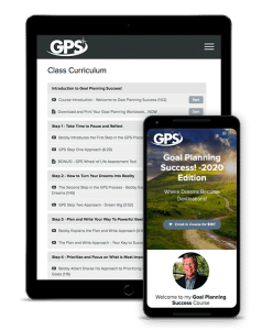 GOS Goal Planning Course by Bobby Albert